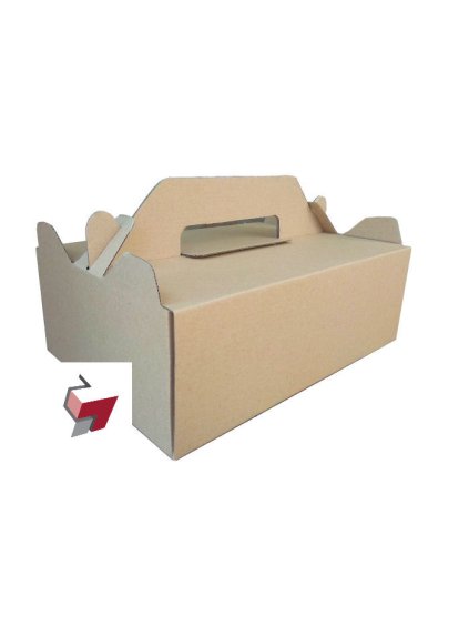 Zákusky a torty 270x190x95mm  (T11) Hnedá