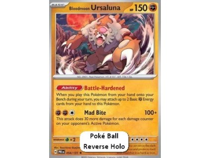 Bloodmoon Ursaluna PRE 054 Pokéball