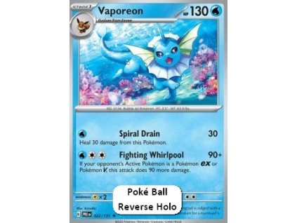 Vaporeon PRE 022 Pokéball