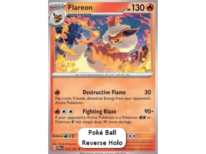 Flareon PRE 013 Pokéball