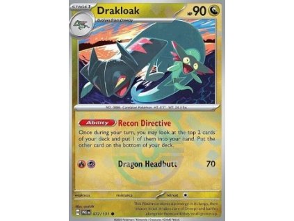 Drakloak PRE 072 Masterball