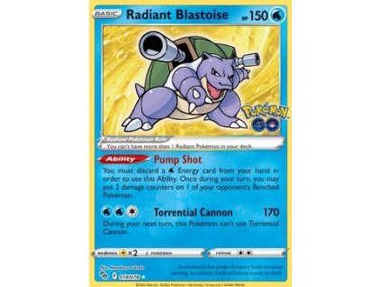 Radiant Blastoise PGO 018