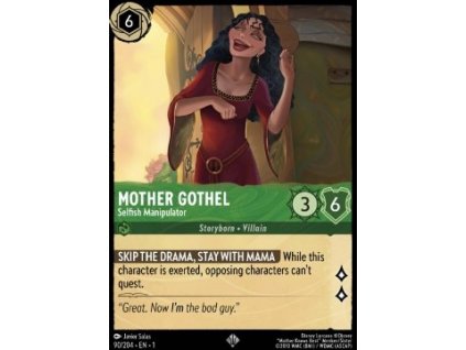 Mother Gothel - Selhish Manipulator Foil