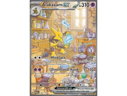 Alakazam ex Mew 201 - stav EX