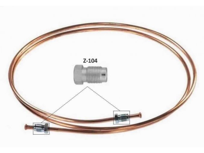 Brzdová trubka - délka 50cm, závit 12x1