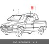 Sklo zadní mezistěny FELICIA PICK-UP