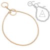 snake chain show choke collars 3 mm rose gold 4152 l