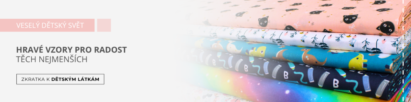 Látky s dětskými motivy