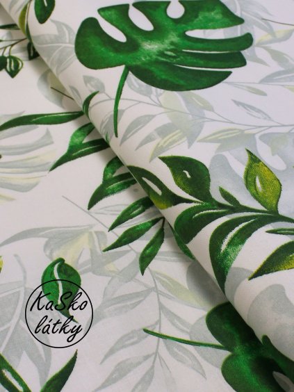 Bavlněná látka palmové listy