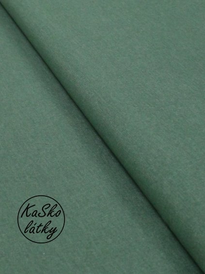 Zbytek - Režná látka zelená  45 x 140 cm