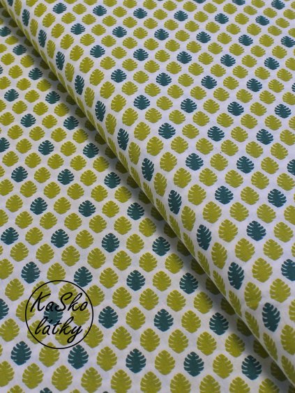 Bavlněná látka palmové listy