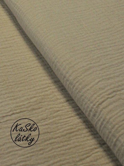 Mušelín světle béžový