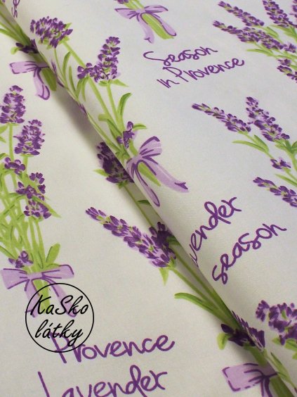 Bavlněná látka levandule