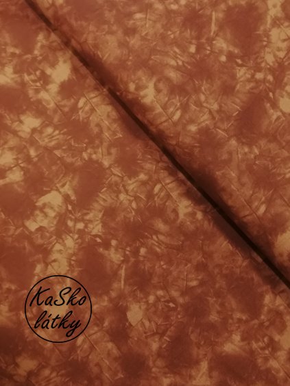 Zbytek - Bavlněná látka světle hnědý mramor  40 x 140 cm