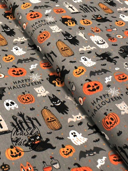 Bavlněná látka Halloween