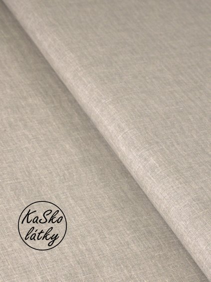 Zbytek - Režná látka světle béžová  25 x 140 cm