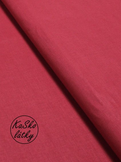 Bavlněná látka tmavě růžová