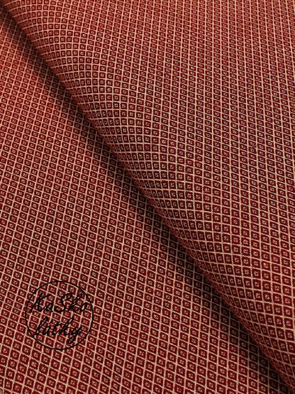 Dekorační látka vínové kosočtverce