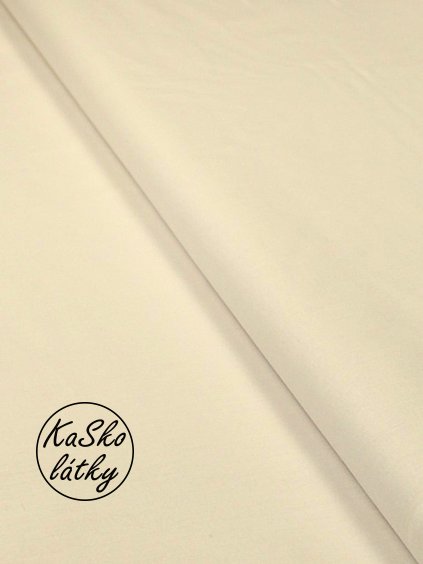 Zbytek - Bavlněná látka vanilková  20 x 150 cm