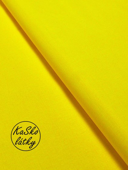 Bavlněná látka žlutá