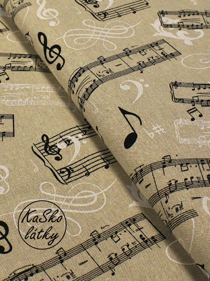 Režná látka notové osnovy