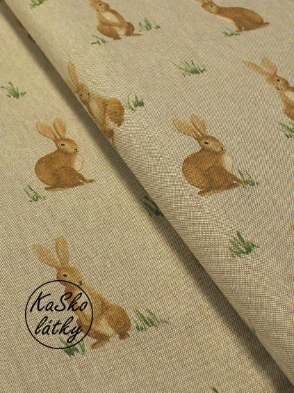 Režná látka zajíci