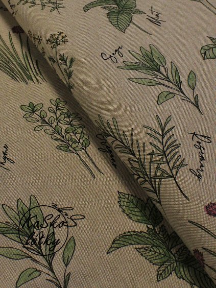 Režná látka bylinky