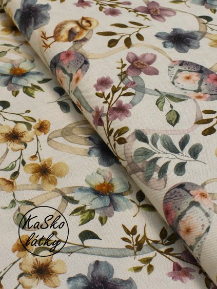 Režná látka vajíčka a kuřátka