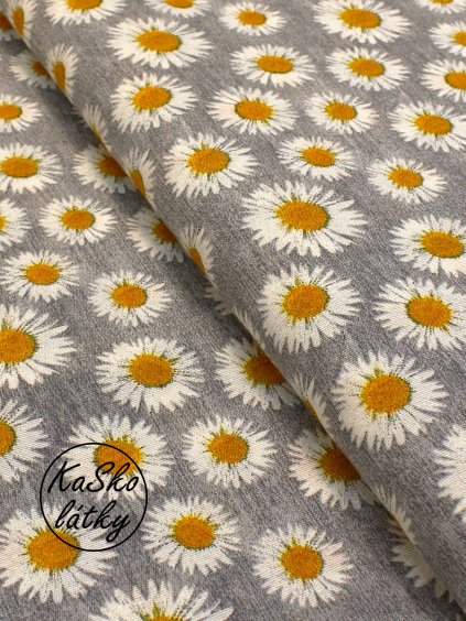 Režná látka kopretiny