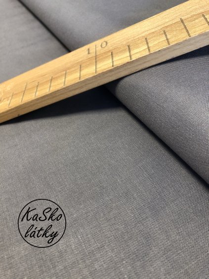 Zbytek - Bavlněná látka šedá  70 x 140 cm