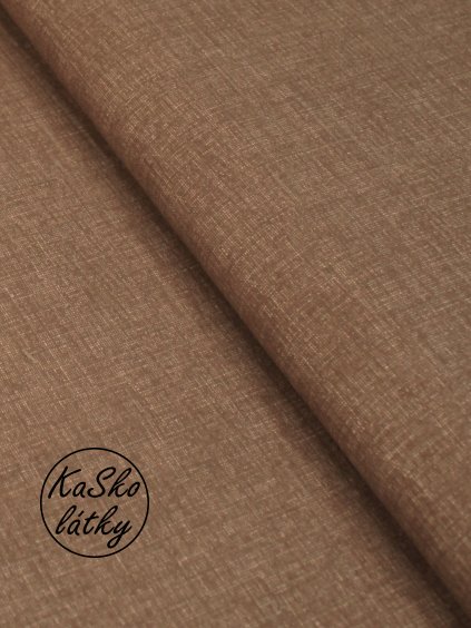 Zbytek - Bavlněná látka LP hnědá  65 x 150 cm