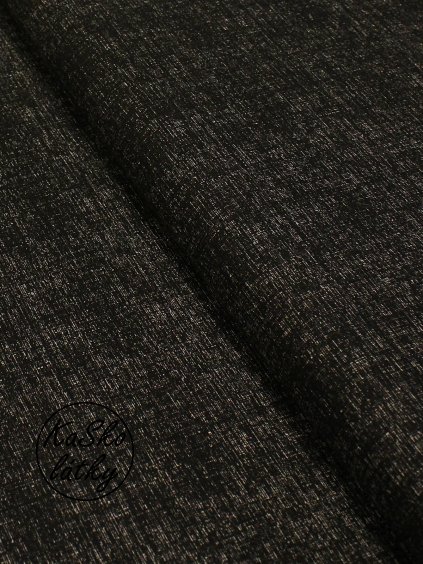 Zbytek - Bavlněná látka LP černá  60 x 150 cm