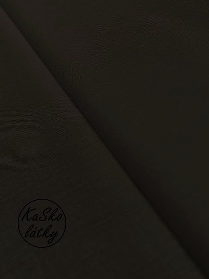 Zbytek - Bavlněná látka černá  50 x 160 cm