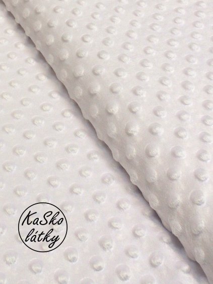 Minky sněhově bílá