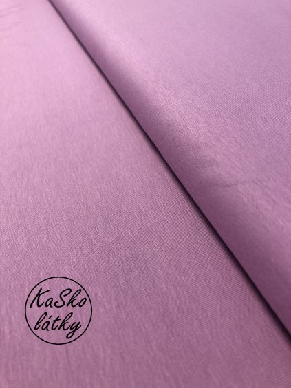 Bavlněný úplet světle fialový - LÁTKA S VADOU