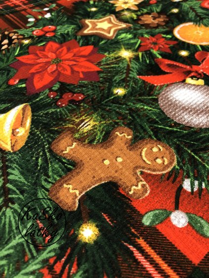 Vaflovina vánoční stůl