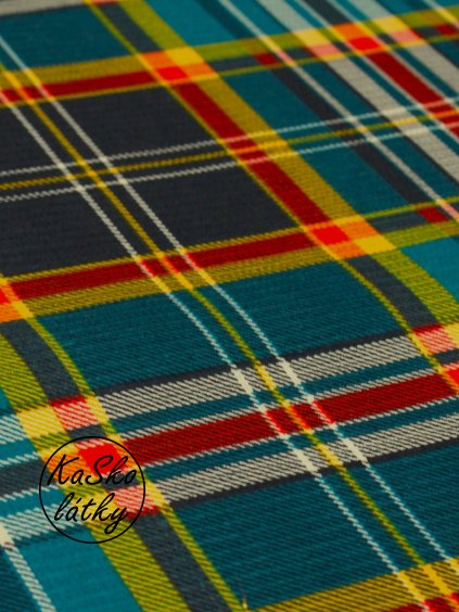 Vaflovina petrolejová a žlutá kostka