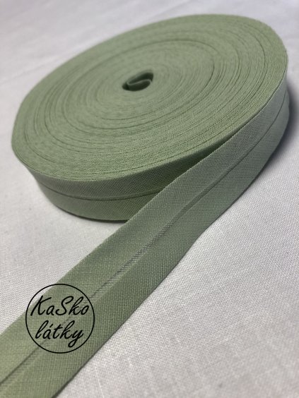 Šikmý proužek mentol č. 734251 balení 25m