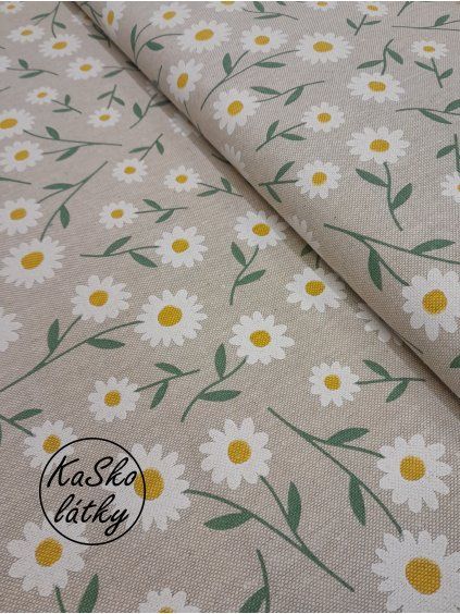 Režná látka kopretiny