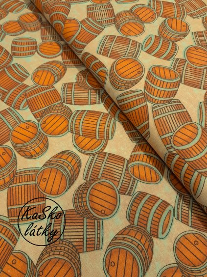 Bavlněná látka sudy