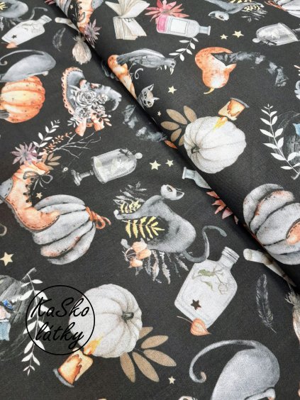 Bavlněná látka čarodějnická