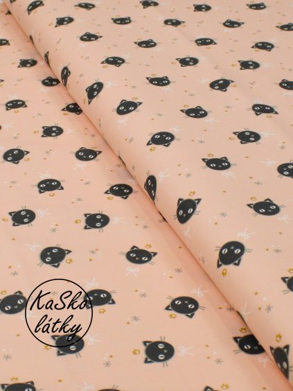 Bavlněná látka kočičí hlavy