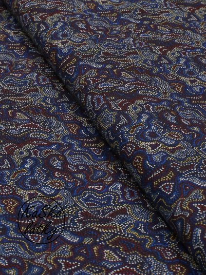 Bavlněná látka mozaika z puntíků