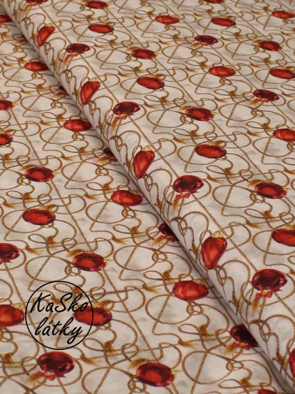 Bavlněná látka vánoční ozdoby