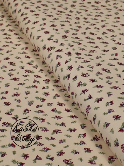 Bavlněná látka malé jeřabiny