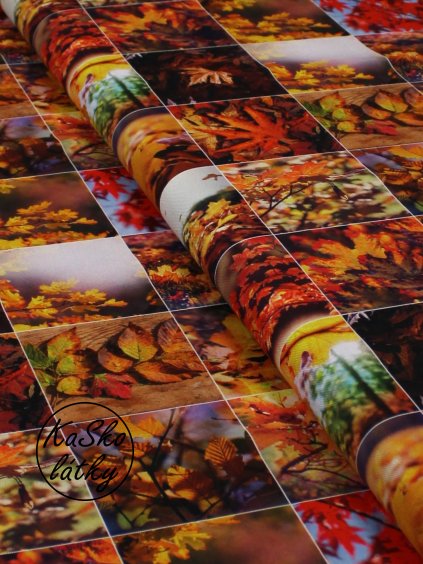 Režná látka podzimní panely