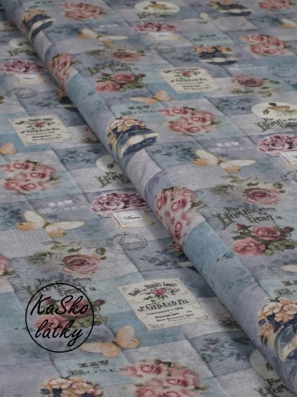 Režná látka růže a parfémy