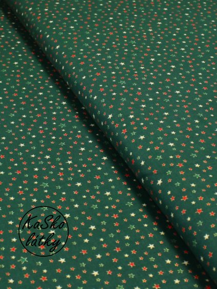 Bavlněná látka drobné hvězdičky