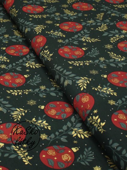 Bavlněná látka vánoční ozdoby