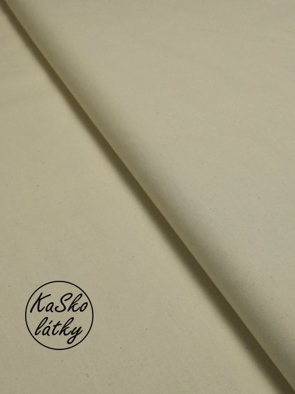 Zbytek - Bavlněná látka krémová (tělová)  50 x 150 cm